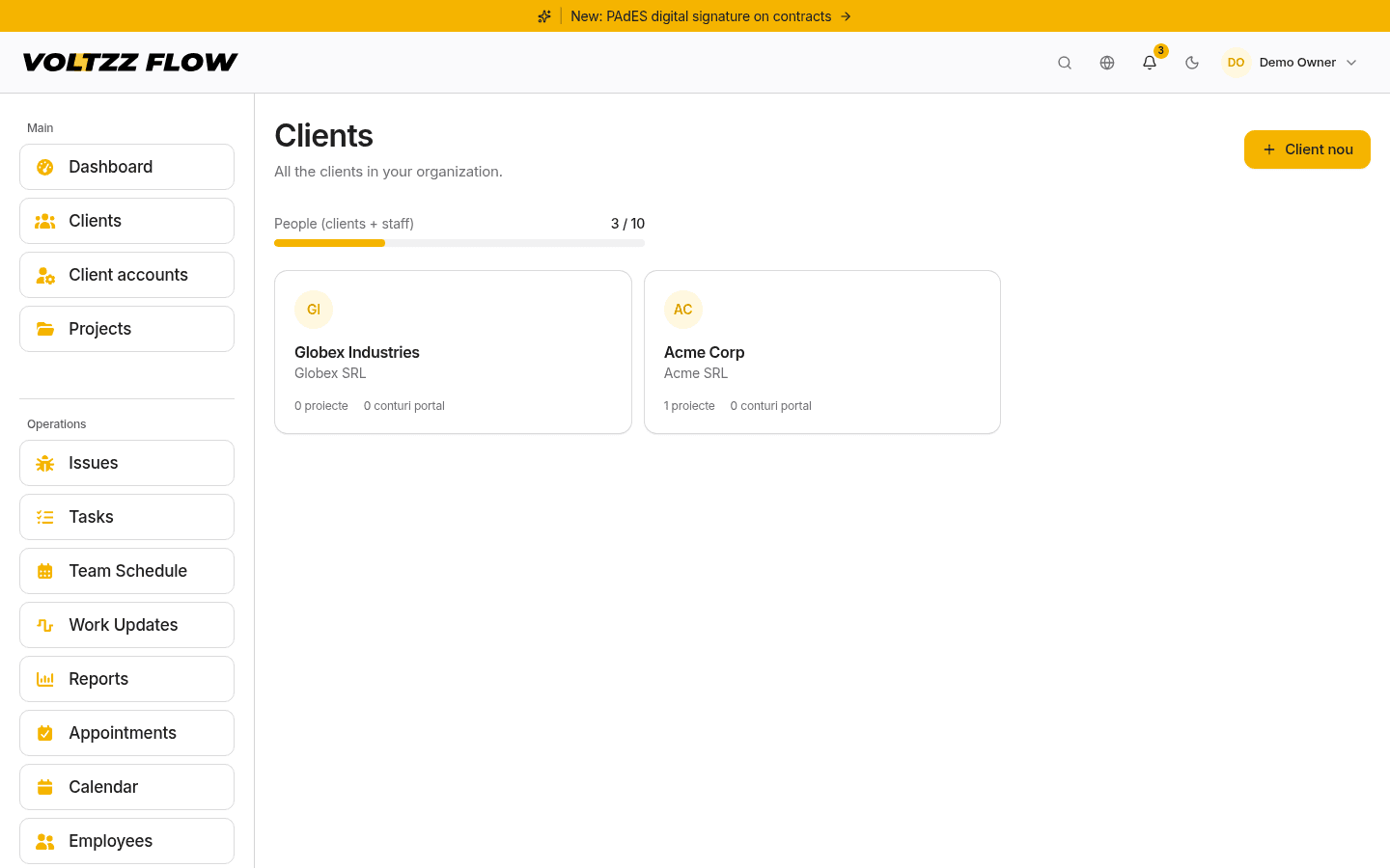 Clients and portal